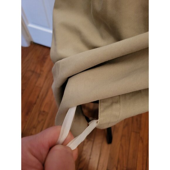 Vintage 90s Khaki Wrap Midi Skirt Gap sz  6 Preppy American Western Minimalist - Picture 6 of 7